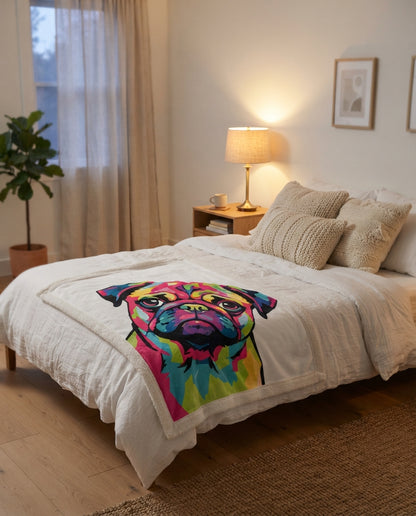 Personalisierte Hunde-Decke mit Foto