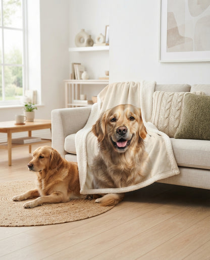 Personalisierte Hunde-Decke mit Foto