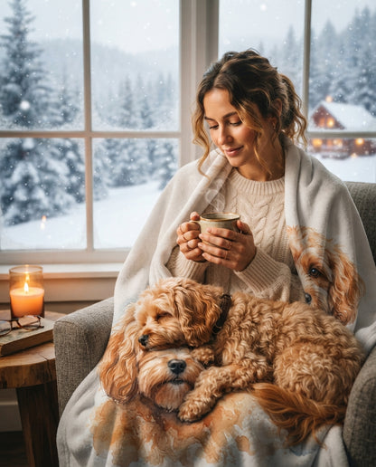 Personalisierte Hunde-Decke mit Foto
